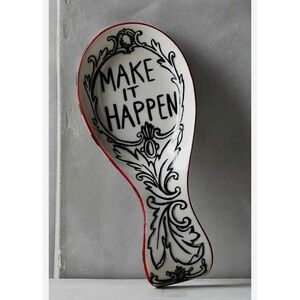 Anthropologie MOLLY HATCH “Make It Happen” Sketched Story Spoon Rest